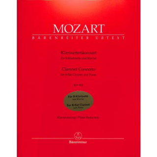 Mozart Konzert B-Dur KV 622 Klarinette Klavier BA4773-38