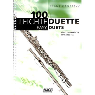 Kanefzky 100 leichte Duette für 2 Querflöten EH1504