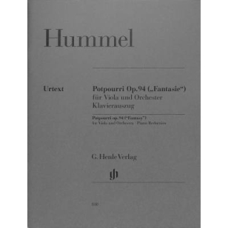 Hummel Potpourri op 94 Fantasie Viola Klavier HN838