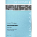 Offenbach 4 Impressionen Violoncello Klavier SIK1202