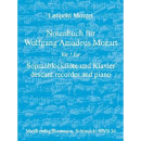 Notenbuch f&uuml;r Wolfgang Amadeus Mozart SBFL KLAV MVB34