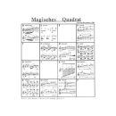 Bornamnn Magisches Quadrat 1-7 Blockflöten MVB15