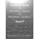 Festliche Musik 5 Blockflöten-Quartett Feuerwerksmusik MVB25