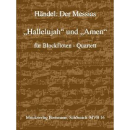 Händel Hallelujah und Amen Blockflöten-Quartett MVB16