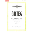 Grieg Sämtliche Lieder 1 op 2-49 Gesang Klavier EP8514A