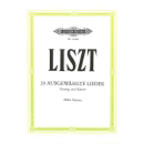 Liszt 20 ausgewählte Lieder Gesang Klavier EP8590A