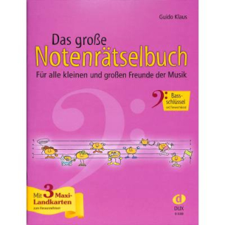 Klaus Das grosse Notenrätselbuch Bassschlüssel D1108