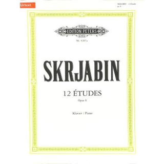 Skrjabin 12 Etudes op 8 Klavier EP9287A