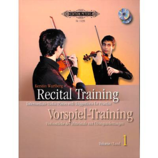 Wartberg Recital training 1 Violine 2 CDs EP11291