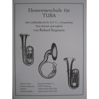 Stegmann Elementarschule für Tuba mit Grifftabelle Es-B-F-C