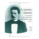 Arensky Quator op 35A A la Memoire de Tschaikowsky Stimmen WW953-A