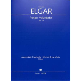 Elgar Vesper Voluntaries op 14 Orgel CARUS18008