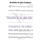 Eversden 50 Studies for Bass Trombone WARWTB509