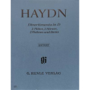 Haydn Divertimento in D 2 Flöten 2 Hörner 2 Violinen Basso HN607