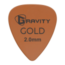 Gravity Plektrum Colored Gold Series Orange 2.0mm