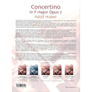 Huber Concertino in F-Dur op 7 Violine Klavier CD DHP1074290-400