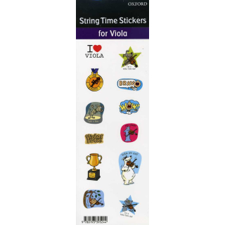 String Time Stickers Viola