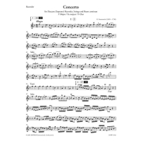 Sammartini Concerto F-Dur Sopranblockflöte Klavier Audi