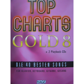 Top Charts Gold 8 2 CDs Gesang Klavier Gitarre EH3897