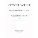Gabrieli Sacrae Symphoniae 1 Canzon Primi Toni a 8 f 4...