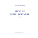 Messiaen Livre saint du saint sacrement Orgel AL27373
