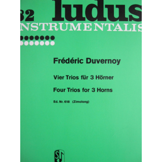Frederic Duvernoy Vier Trios 3 H&ouml;rner SIK618