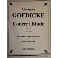 Goedicke Concert Etude op 49 Brass Quintett CC-2433 1