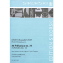 Schostakowitsch 24 Präludien op 34 Violine Klavier SIK2392