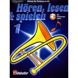 Hören lesen & spielen 1 Schule Posaune Audio DHP0991753-404