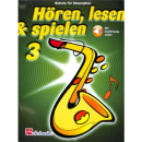 Hören lesen & spielen 3 Schule Alt Saxophon Audio DHP1013021-404
