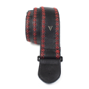 Perris 7291 Glove Leather Gurt, black with red