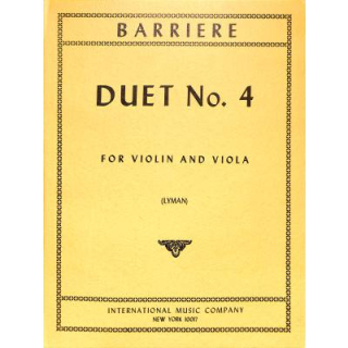 Barriere Duet No 4 Violine Viola IMC1973