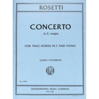 Rosetti (Rösler) Concerto Es-Dur 2 Hörner F Klavier IMC3084