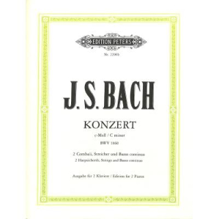 Bach Konzert c-Moll BWV 1060 für 2 Klaviere EP2200B