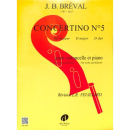 Breval Concertino 5 D-Dur Cello Klavier DF1029