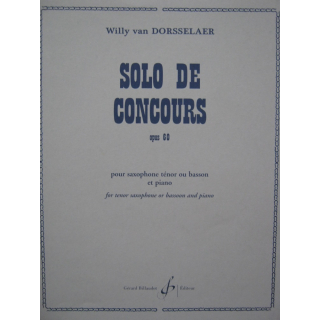 Dorsselaer Solo de Concours op 60 Tenorsax Klavier MRB1025