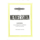 Mendelssohn-Bartholdy Lieder Singstimme Klavier EP1774c