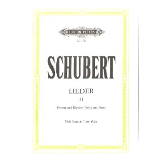 Schubert Lieder 2 Gesang Klavier EP178c