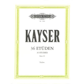 Kayser 36 Etüden op 20 Violine EP3560