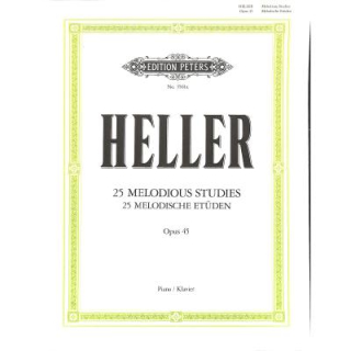 Heller 25 melodische Etüden op 45 Klavier Neuausgabe EP3561A