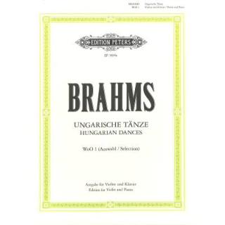 Brahms Ungarische Tänze WoO 1 Violine Klavier EP3894a