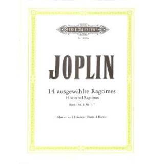 Joplin 14 ausgewählte Ragtimes 1 Klavier zu 4 Händen EP8610a