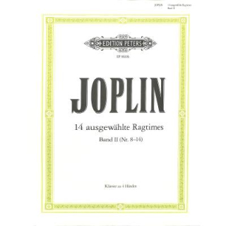 Joplin 14 ausgewählte Ragtimes 2 Klavier zu 4 Händen EP8610b