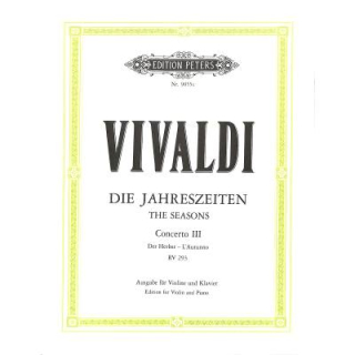 Vivaldi Die Jahreszeiten Concerto 3 Der Herbst RV293 Violine Klavier EP9055C