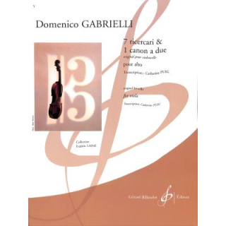 Gabrielli 7 Ricercari & 1 Canon a due Viola GB8613