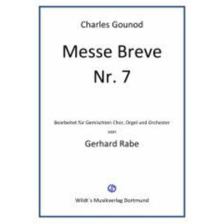 Gounod Messe breve Nr. 7 GCH Klavierstimme W2565