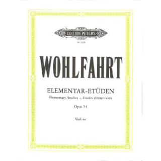 Wohlfahrt 40 Elementar-Etüden op 54 Violine EP3328