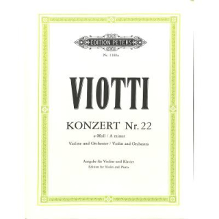 Viotti Concerto 22 a-Moll Violine Klavier EP1100A
