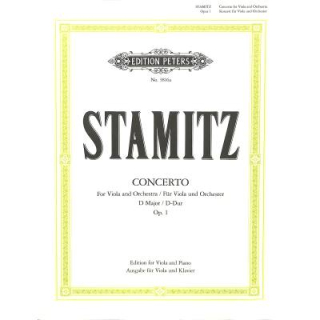 Stamitz Concerto D-Dur op 1 Viola Klavier EP3816a
