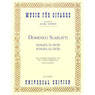 Scarlatti Sonaten E-Dur und G-Dur 2 Gitarren UE18961